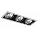 Foco Kardan PRO2 empotrar para 3 Lámpara AR111/QR111 Blanco, Gris ó Negro H182mm